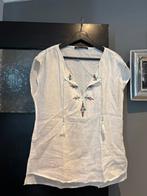 Linnen expresso top maat 38, Maat 38/40 (M), Wit, Ophalen of Verzenden, Zo goed als nieuw