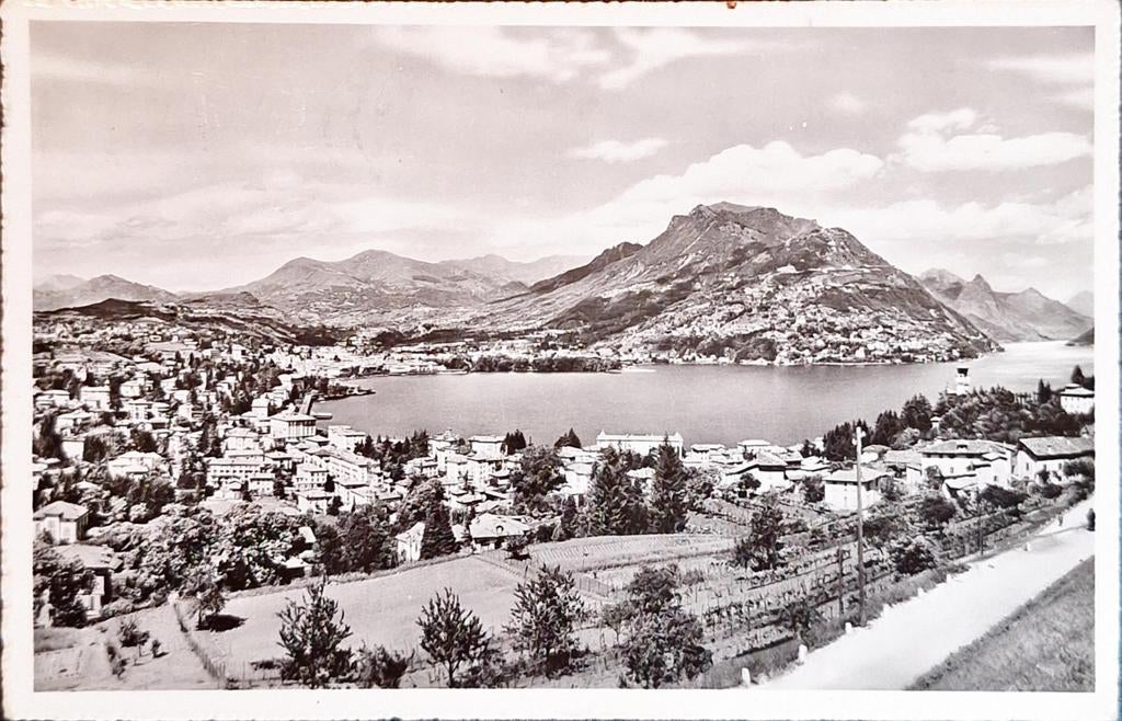 Lugano Zwitserland 1949, Ophalen of Verzenden, 1940 tot 1960, Gelopen, Overig Europa