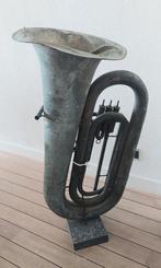 Oude decoratieve Tuba, Mancave item, Ophalen, Gebruikt