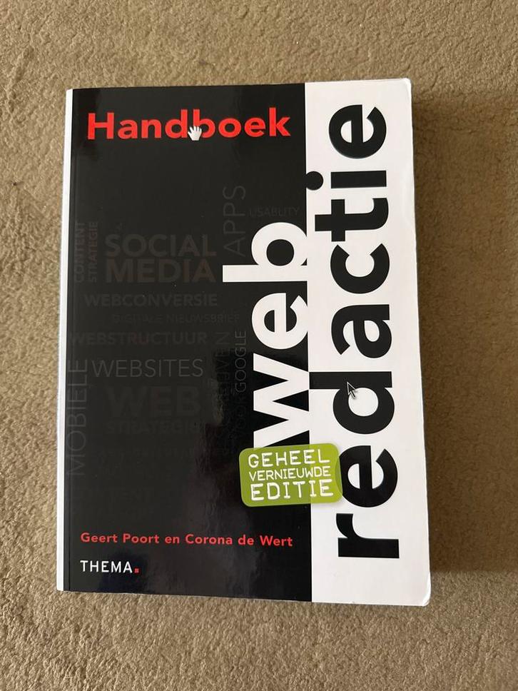 Studieboek Webredactie - Geert Poort, Boeken, Studieboeken en Cursussen, Zo goed als nieuw, MBO, Ophalen of Verzenden