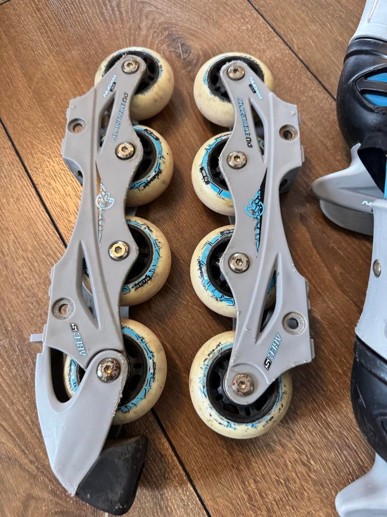 Combi skeeler schaatsen verstelbaar Nijdam junior 31-34, Kinderen, Inline skates 4 wielen, Ophalen, Overige merken