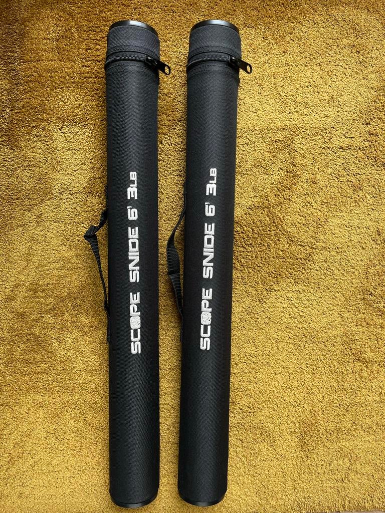 Nash Scope Snide 6' 3lb Hengels (2 stuks), Watersport en Boten, Ophalen of Verzenden, Zo goed als nieuw, Koffer of Tas