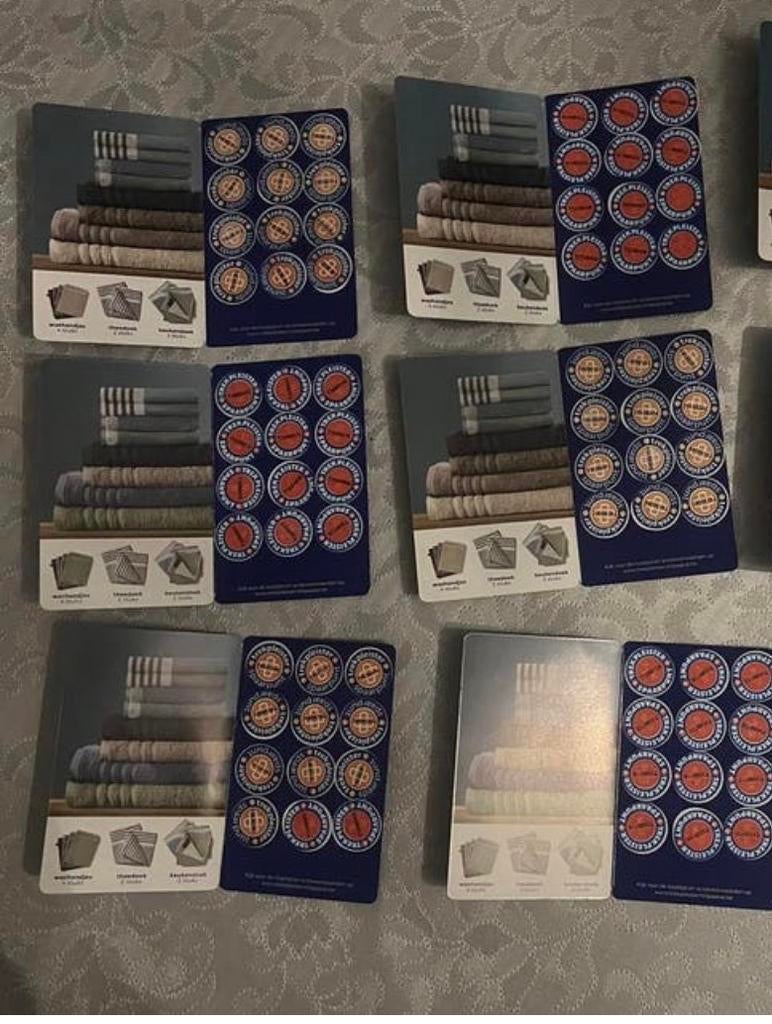 Trekpleister handdoek zegels, Ophalen of Verzenden, Winkel, Super of Benzinepomp, Zegels, Bonnen of Punten