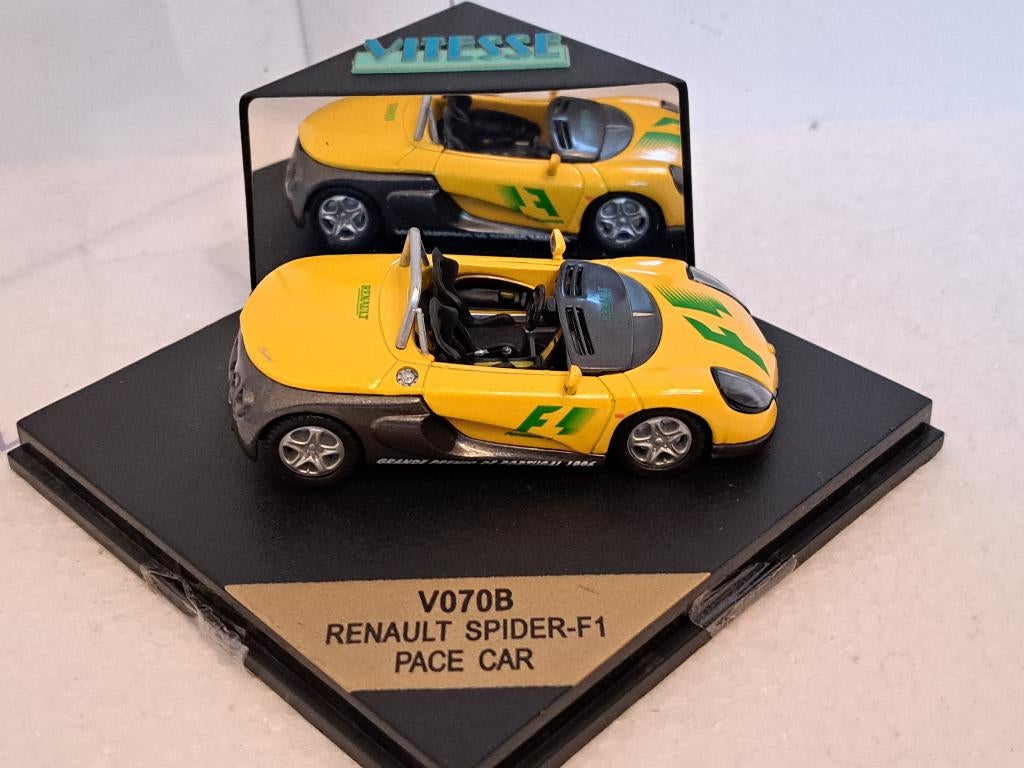 Renault Sport Spider F1 Pace car 1/43 Vitesse Safety, Ophalen of Verzenden, Gebruikt, Auto, Overige merken