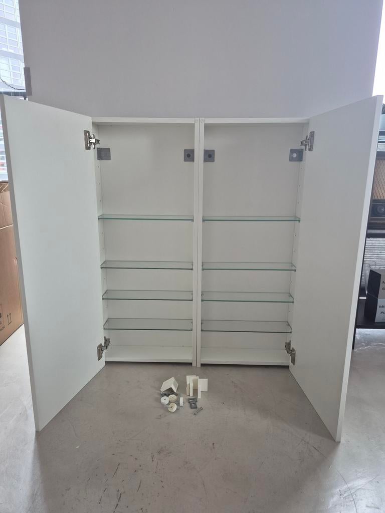 2x IKEA Godmorgon Badkamer Bovenkastjes Wit Mat, Huis en Inrichting, Ophalen