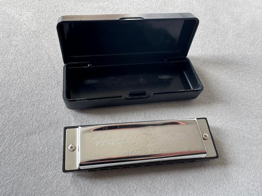 Harley Benton mondharmonica in A, Ophalen of Verzenden, Zo goed als nieuw, Met koffer of doosje, A-mondharmonica