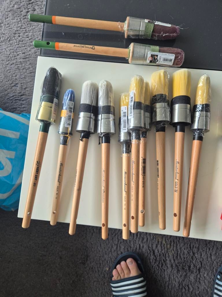 Grote partij nieuwe verfkwasten (diverse merken), Ophalen, Nieuw, Kwast