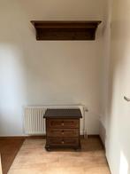 Kapstok en halkastje, Ophalen, Hout, Wandkapstok, Minder dan 100 cm