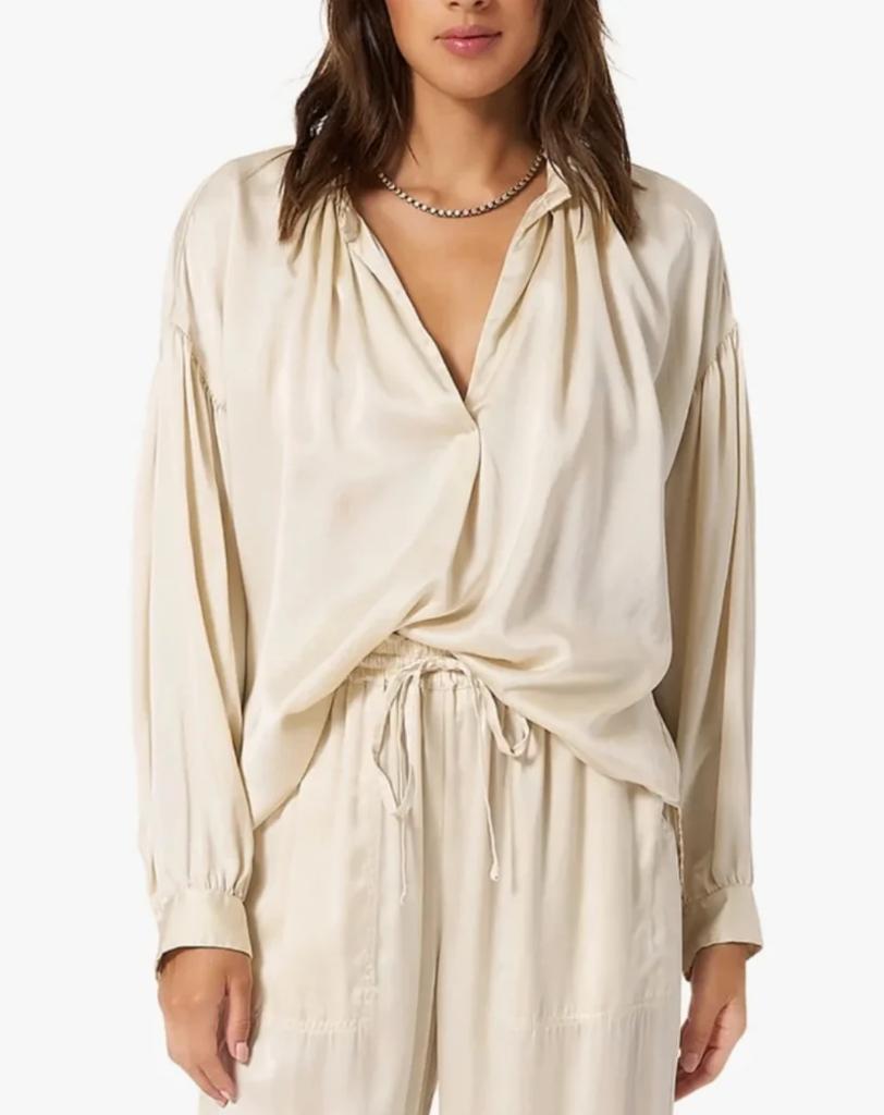 Xirena prachtige zijden blouse maat L (M) met gebreken, Overige kleuren, Xirena, Gedragen, Ophalen