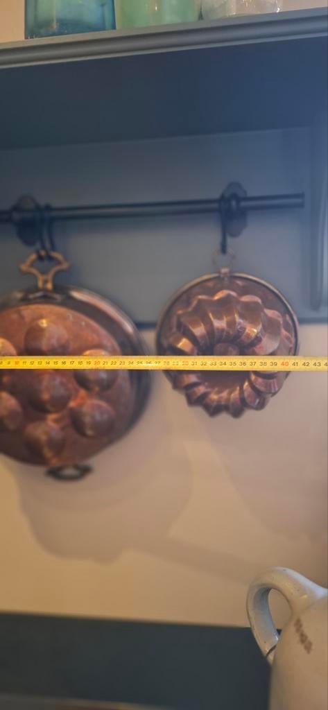 Koperen decoratieve vormen, Antiek en Kunst, Ophalen of Verzenden