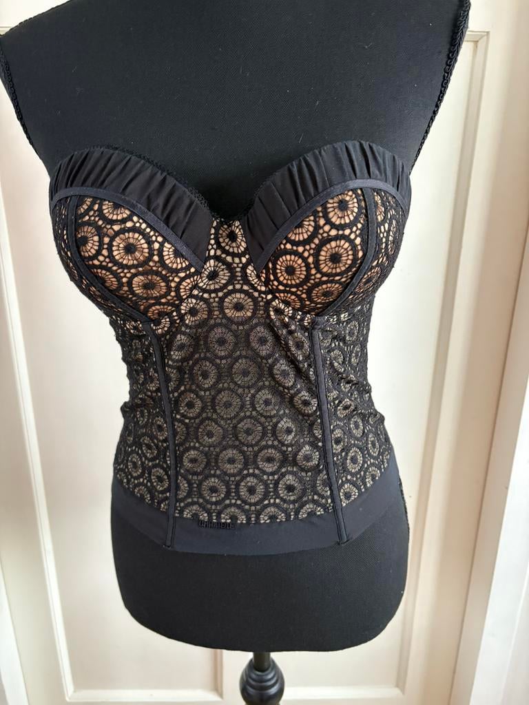 Chantelle bustier 75B, Kleding | Dames, Ondergoed en Lingerie, Ophalen of Verzenden, Zwart, Body of Korset