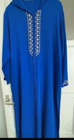 Blauwe Marokkaanse Djellaba met Borduurwerk, Maat 38/40 (M), Overige typen, Blauw, Ophalen of Verzenden