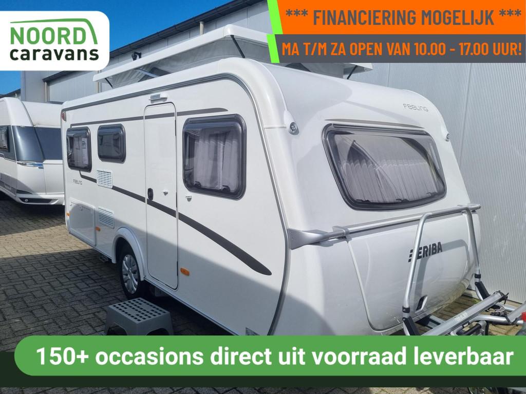 Eriba FEELING 425 HEFDAK + MOVER + VOORTENT + AUTARK + GFK, Caravans en Kamperen, Caravans, Bedrijf, tot en met 3, 1000 - 1250 kg