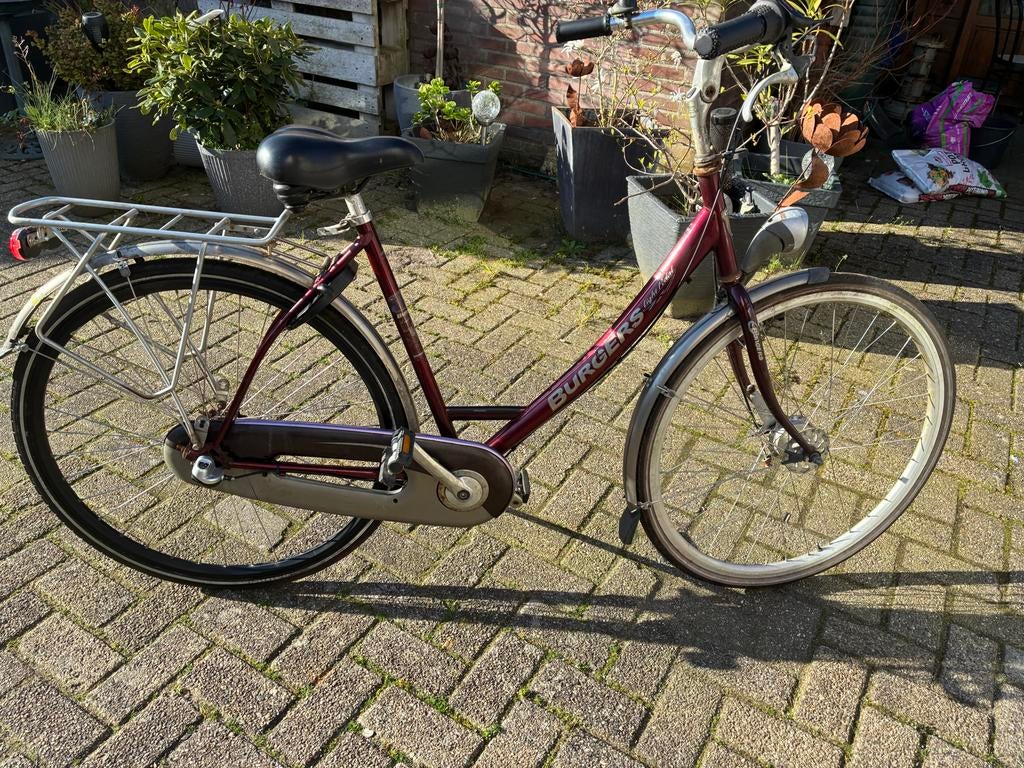 Burgers damesfiets 3 versnellingen terugtraprem, Overige merken, Terugtraprem, Versnellingen, Ophalen of Verzenden