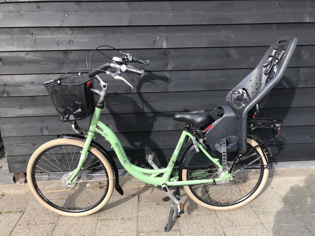 SpartaAmazone moederfiets mt zwart Yepp achter zitje frame48, Ophalen, Sparta, Gebruikt, 47 tot 50 cm