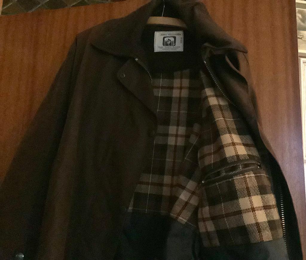 Wax coat dames Jerry Williams, Kleding | Dames, Jassen | Winter, Maat 38/40 (M), Bruin, Verzenden, Zo goed als nieuw