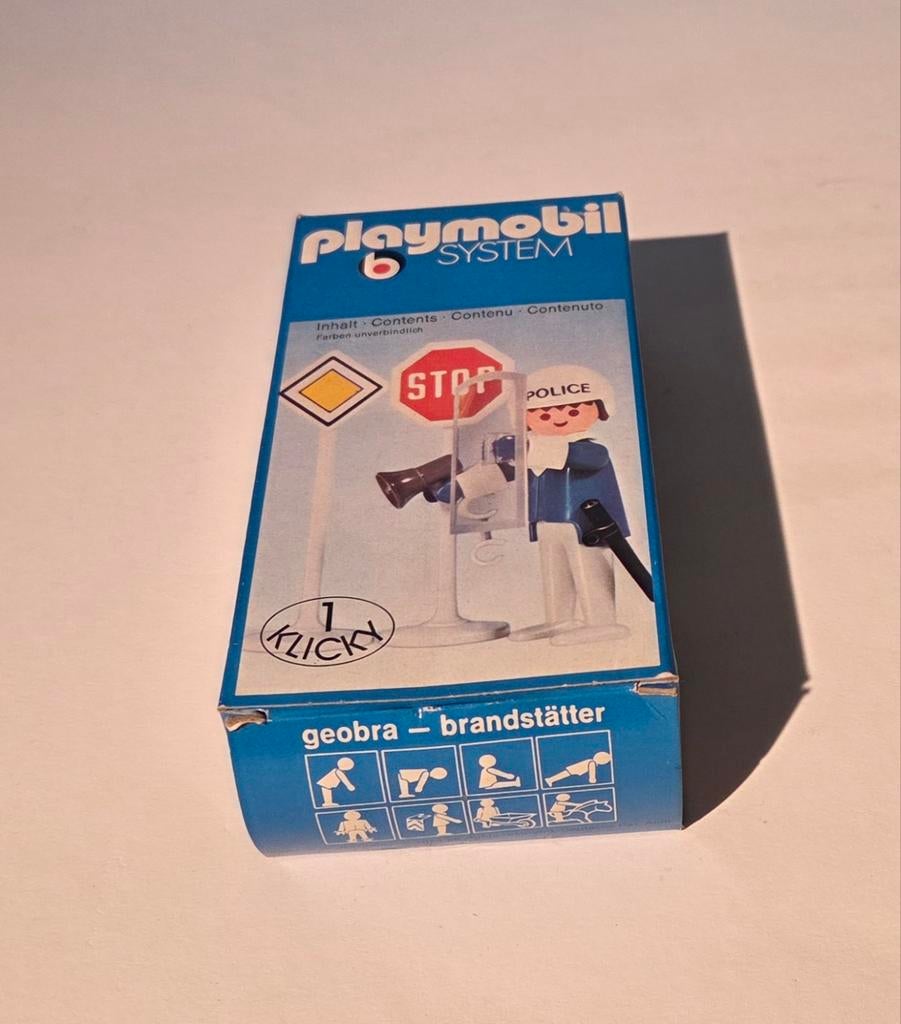Playmobil System 3324 Vintage Politieagent met Stopbord, Ophalen of Verzenden, Zo goed als nieuw, Complete set