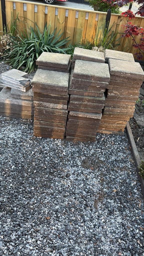 Gratis 30x30 tegels, Tuin en Terras, Ophalen, Gebruikt, Beton, Terrastegels