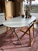 IKEA Dalshult tafel, ovaal, wit, Gebruikt, 100 tot 150 cm, 50 tot 100 cm, Vier personen