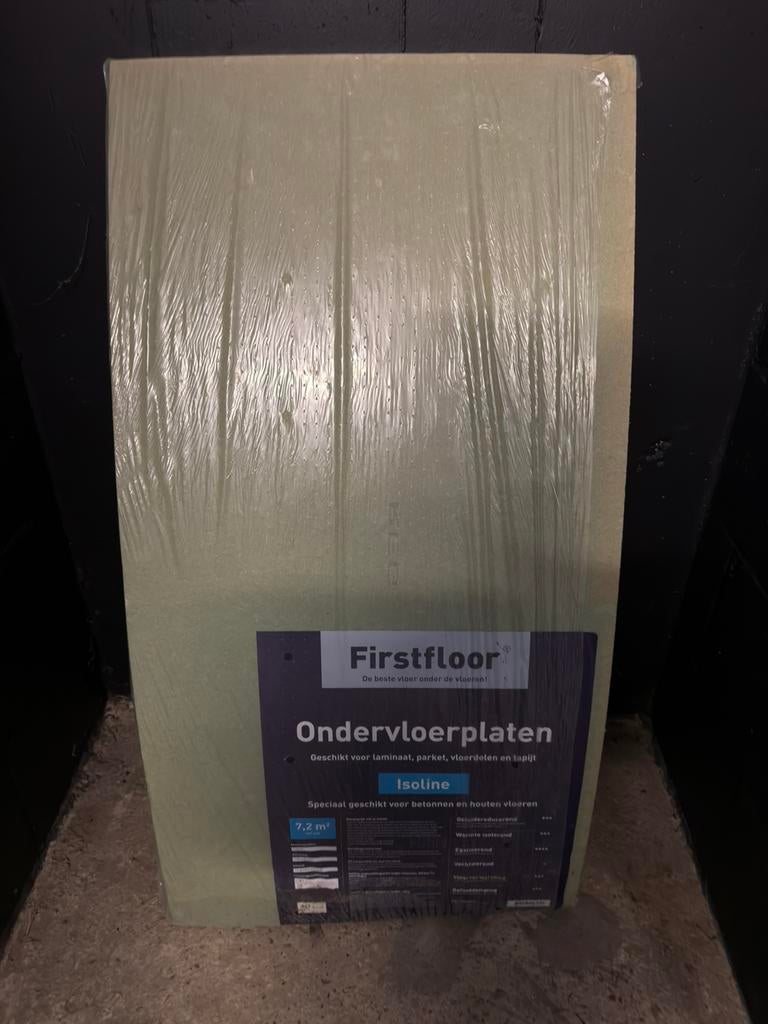 Firstfloor Isoline ondervloerplaat 7 mm (9 Stuks), Ophalen, Overige materialen, 30 cm of meer, 50 tot 150 cm