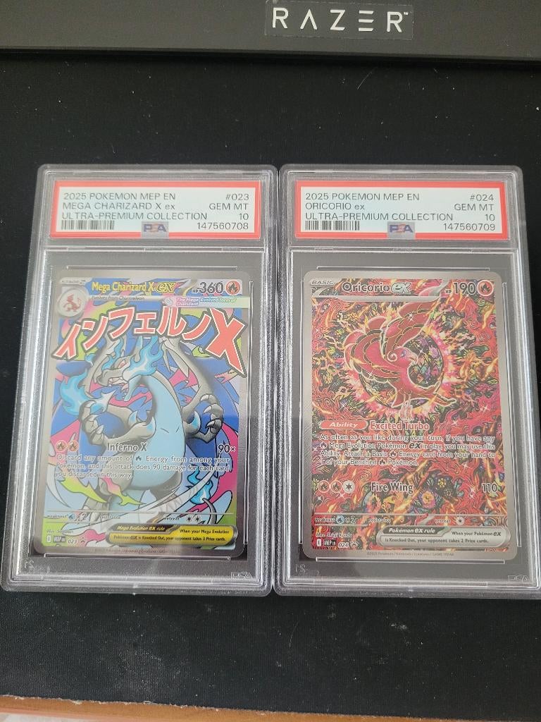 Pokemon Charizard & Oricorio UPC promo PSA 10 in serie!, Hobby en Vrije tijd, Verzamelkaartspellen | Pokémon, Ophalen of Verzenden