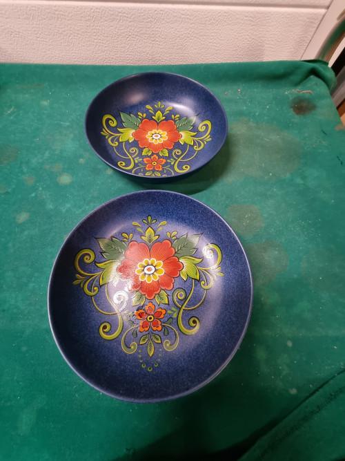borden / schalen winterling handbeschilderd 2x, Ophalen of Verzenden, 'T Olde Gre-j, Info@toldegrej.nl, Endepoelstraat 20f Didam