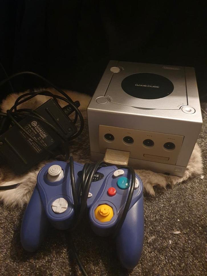 Nintendo GameCube Console - Zilver met Controller, Spelcomputers en Games, Spelcomputers | Nintendo GameCube, Gebruikt, Zilver