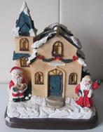 kersthuisje - kerk met kerstman en sneeuw, Diversen, Ophalen of Verzenden, Zo goed als nieuw