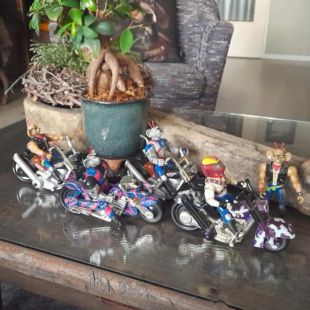 Bikermice from Mars actiefiguren + motoren, Verzamelen, Speelgoed, Gebruikt, Ophalen of Verzenden