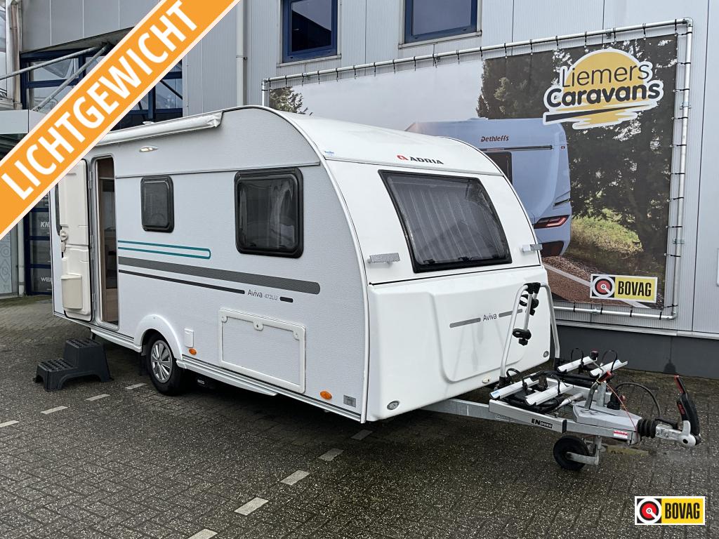 Adria Aviva 472 LU MOVER-LUIFEL-ENKEL BED, Caravans en Kamperen, Standaardzit, Bedrijf, 750 - 1000 kg, Adria