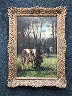Willem Frederik Hulk W F Schilderij Koe Koeien Boerderij, Ophalen of Verzenden