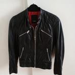 ROCKANDBLUE Leren Zwarte Jas dames maat 40, Ophalen of Verzenden