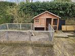 Konijnenhok voor buiten 160x148x66 + losse buitenren, Dieren en Toebehoren, Ophalen, 90 cm of meer, Konijn, Hok