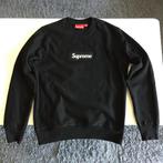 Zwarte Supreme box logo crewneck 18FW is maat M trui, Ophalen of Verzenden, Nieuw, Zwart