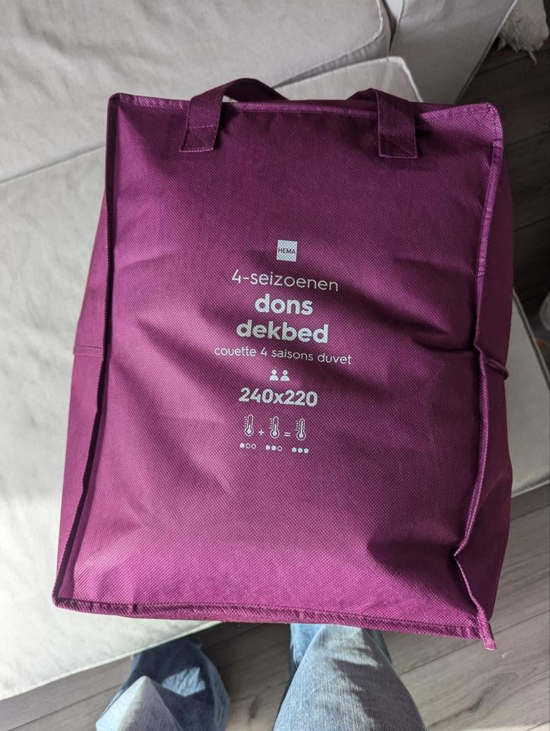 Donzen dekbed 240*220 zgan, Ophalen of Verzenden, Zo goed als nieuw, Wit