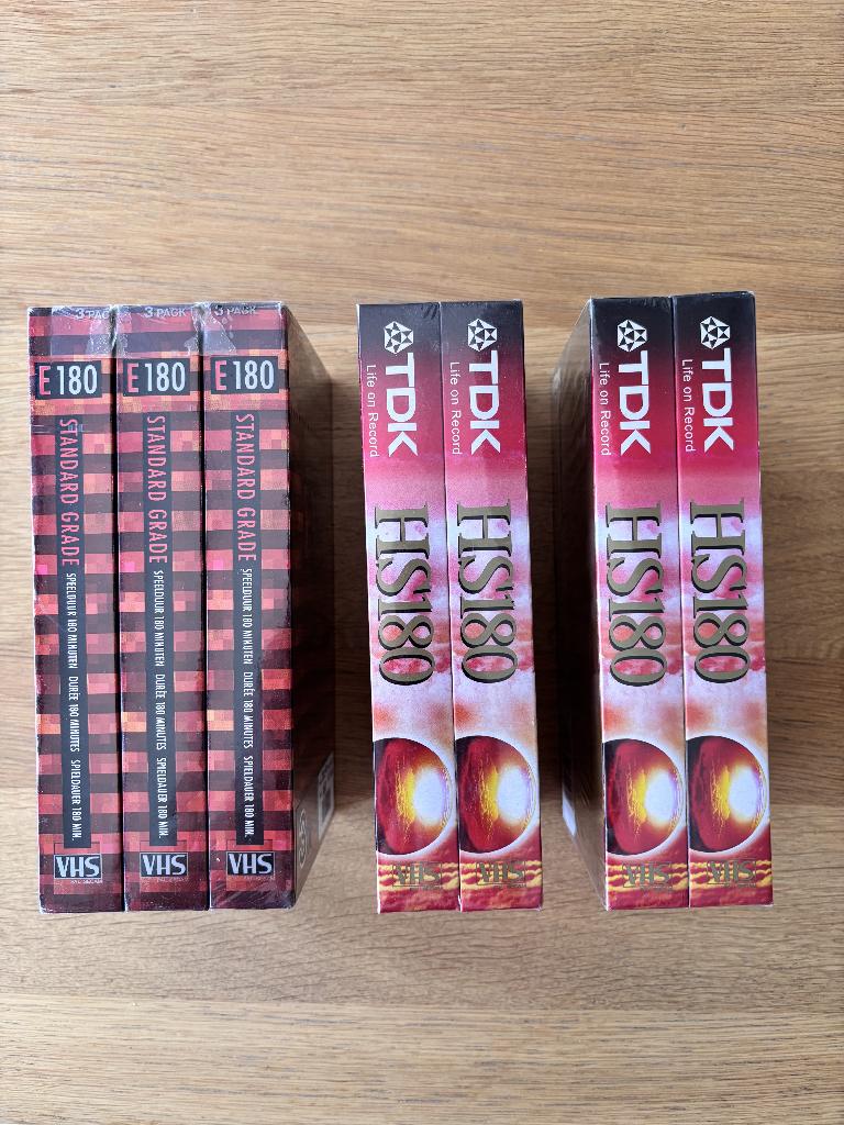 7 VHS video banden nieuw in verpakking, Cd's en Dvd's, VHS | Film, Alle leeftijden, Ophalen of Verzenden, Nieuw in verpakking