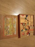 Vintage Blokkendoos met Afbeeldingen, Kinderen en Baby's, Ophalen, Gebruikt, Overige merken