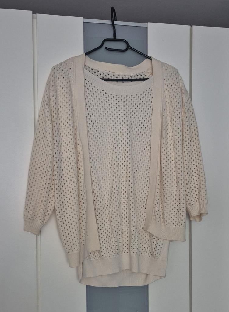 Yaya top met vest, Maat 38/40 (M), Beige, Ophalen of Verzenden, Zo goed als nieuw