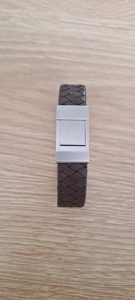 Energetix armband bruin leer, Sieraden, Tassen en Uiterlijk, Armbanden, Verzenden, Nieuw, Bruin, Leer