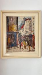 Jan Kelderman, Parijs stadsgezicht, olie op doek, ca 1960, Antiek en Kunst, Ophalen
