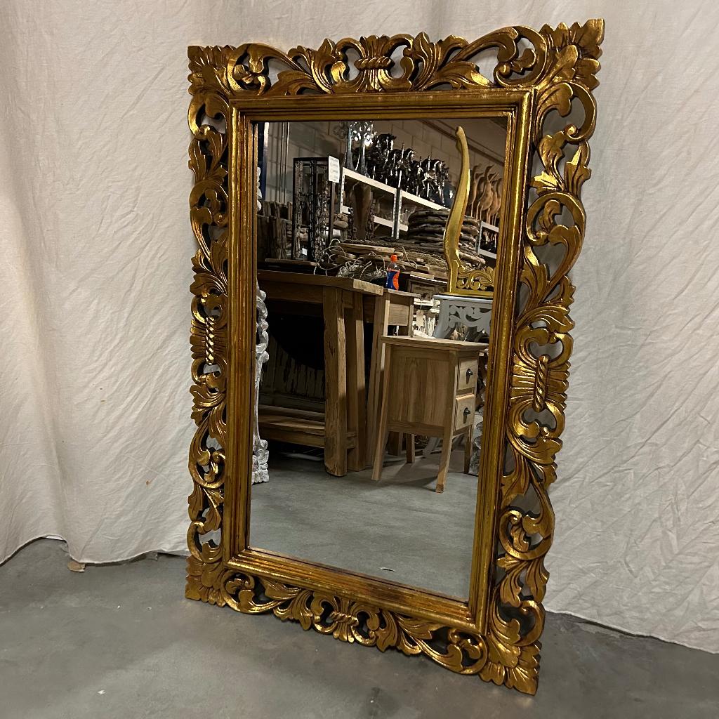 Barok Spiegel - houten lijst - 120 x 80 cm - bij TTM Wonen, TTM Wonen, Meubels – (Perzische) Tapijten en Woonaccessoires, Nieuw