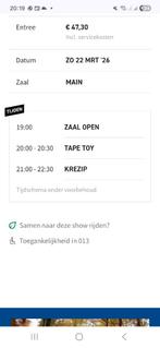Krezip concert kaartjes, Twee personen, Maart