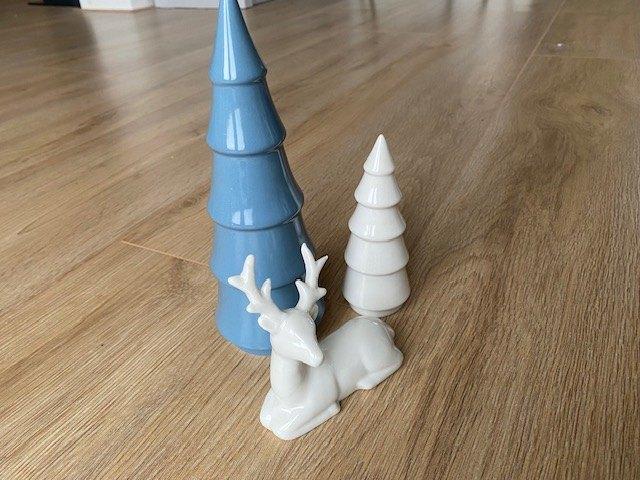 Kerst decoratie van keramiek zgan, Diversen, Kerst, Ophalen of Verzenden, Zo goed als nieuw