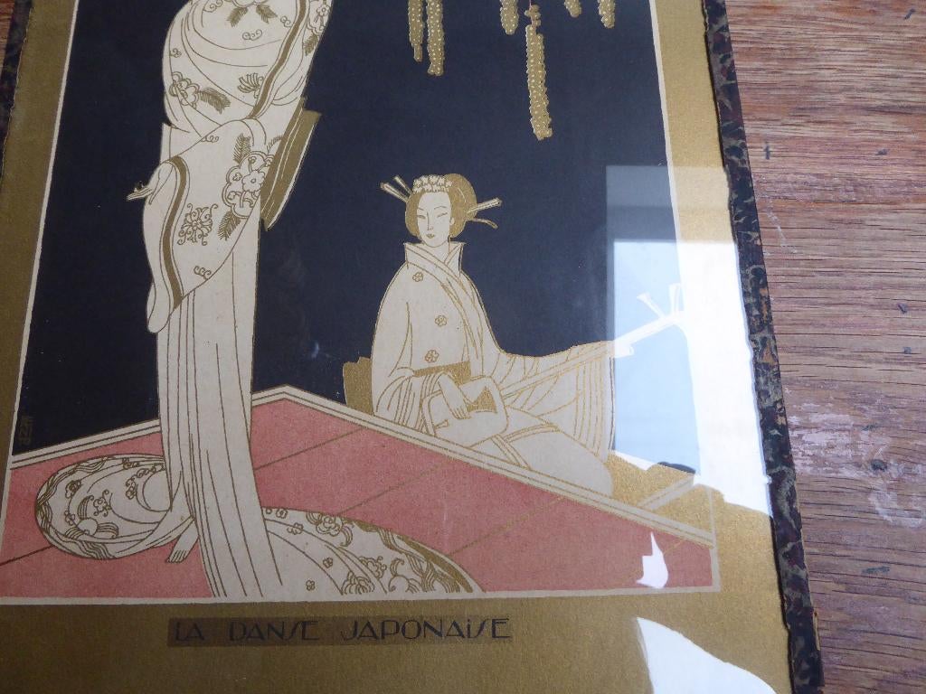 Art deco originele prent,  vermoedelijk Georges Barbier, Ophalen of Verzenden