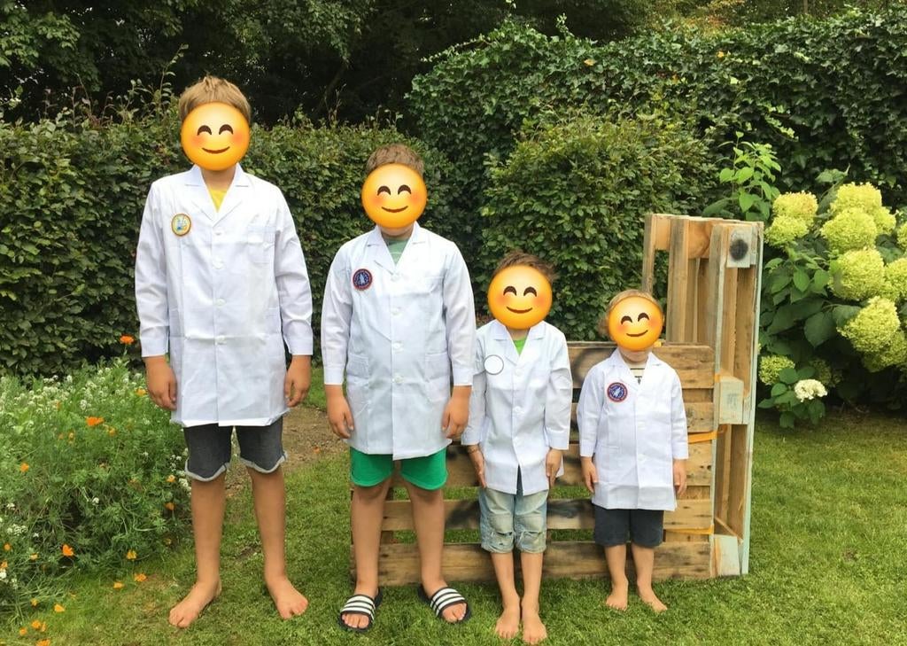 Labjas, knutseljas voor kinderen verschillende maten, Ophalen of Verzenden