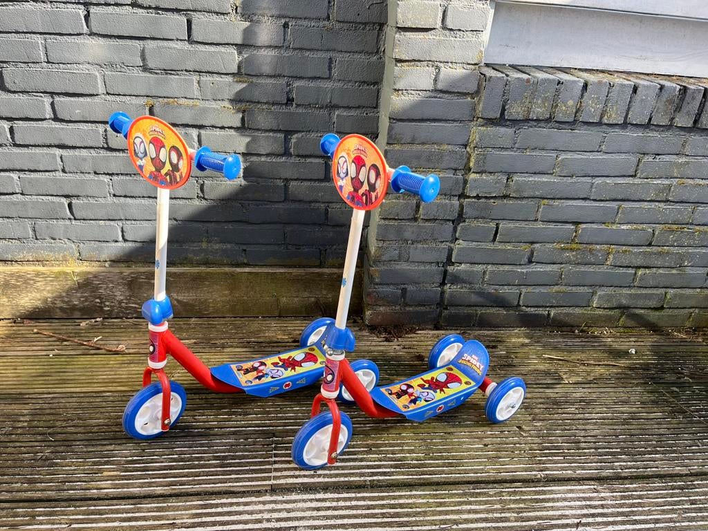 Spidey spiderman kinder step, Fietsen en Brommers, Ophalen, Zo goed als nieuw, Gewone step