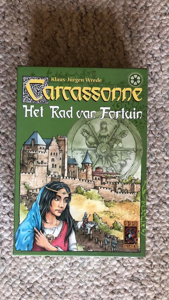 Carcassonne: Het Rad van Fortuin - Bordspel, Een of twee spelers, Ophalen of Verzenden, Zo goed als nieuw