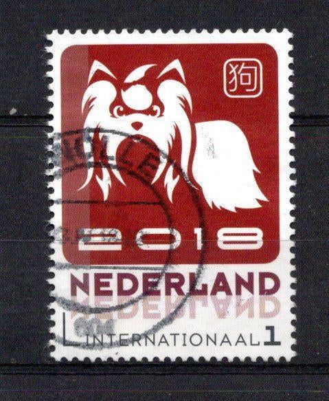 gestempelde zegel. Persoonlijke: internationaal jaar vd hond, Postzegels en Munten, Postzegels | Nederland, Ophalen of Verzenden
