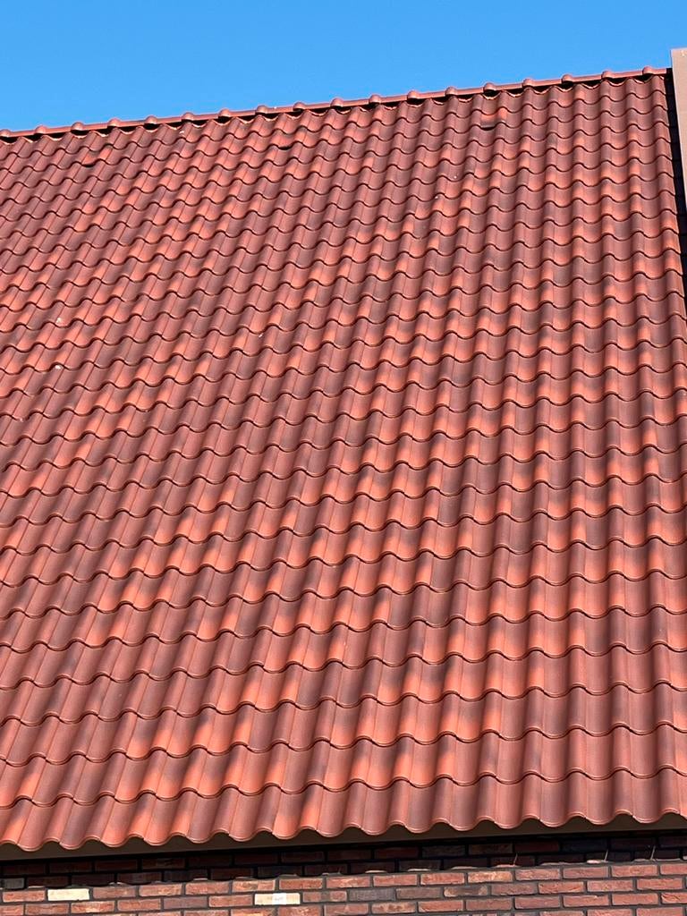 Nieuwe Narvik OVH Vario dakpannen herfstkleur, Ophalen, Gebruikt, Steen of Klei, 15 m² of meer