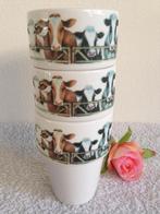 🐮3 Melkbekers JET TER STEEGE Koe/Koeien., Huis en Inrichting, Keuken | Servies, Ophalen of Verzenden, Zo goed als nieuw, Overige stijlen